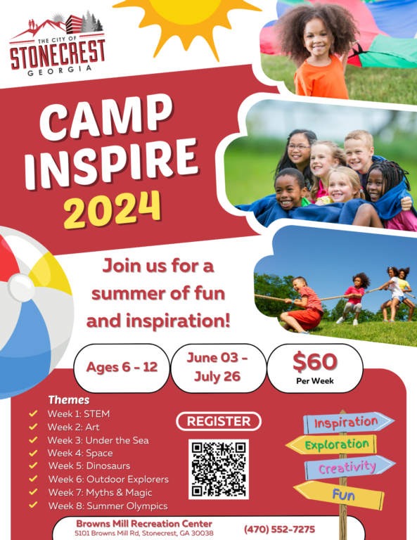 2024 Registration Now Open for Youth Summer Camp in Stonecrest